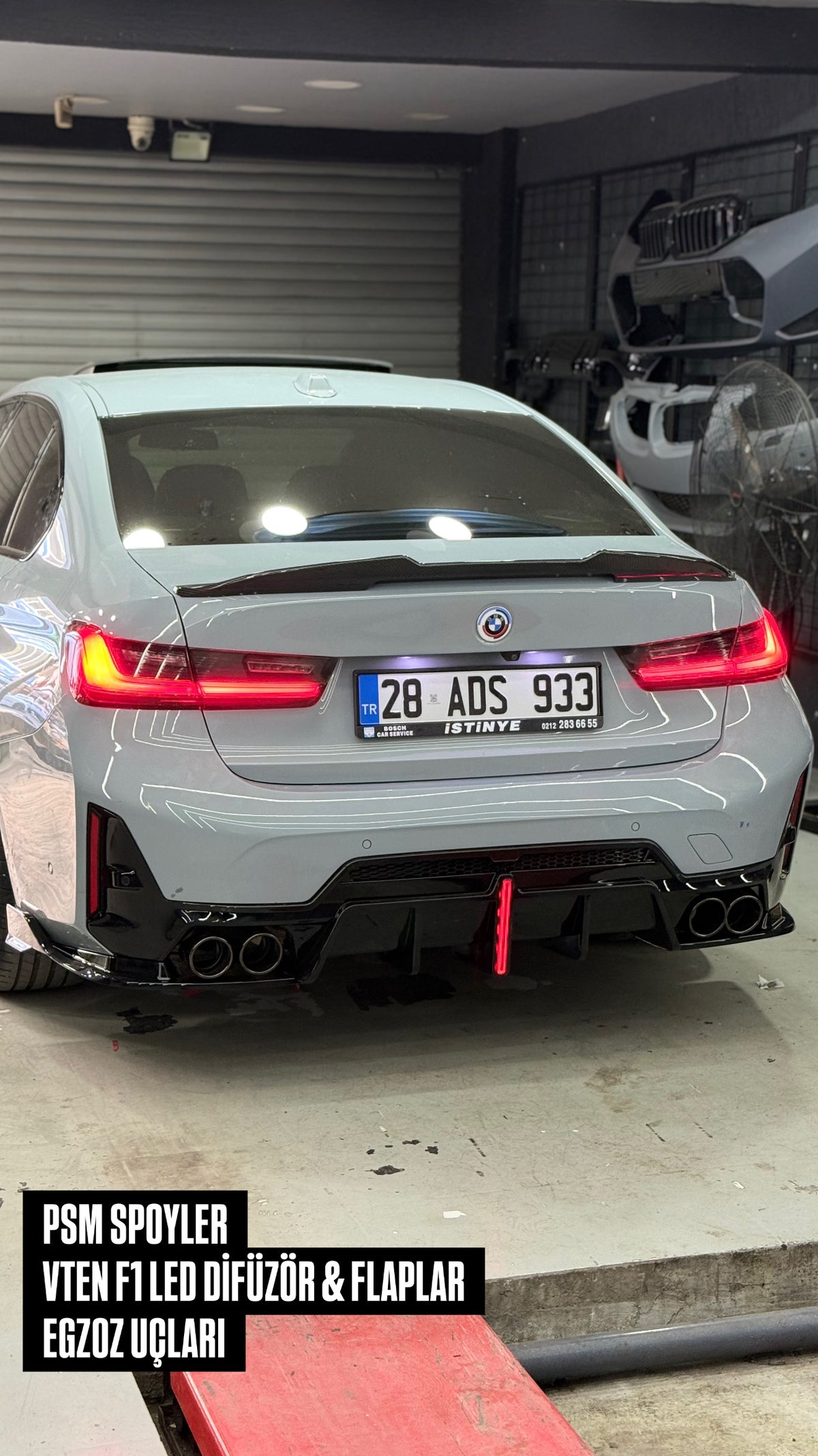 BMW 3 Serisi G20 2018-2026 Uyumlu Psm Style Spoyler - Parlak Siyah