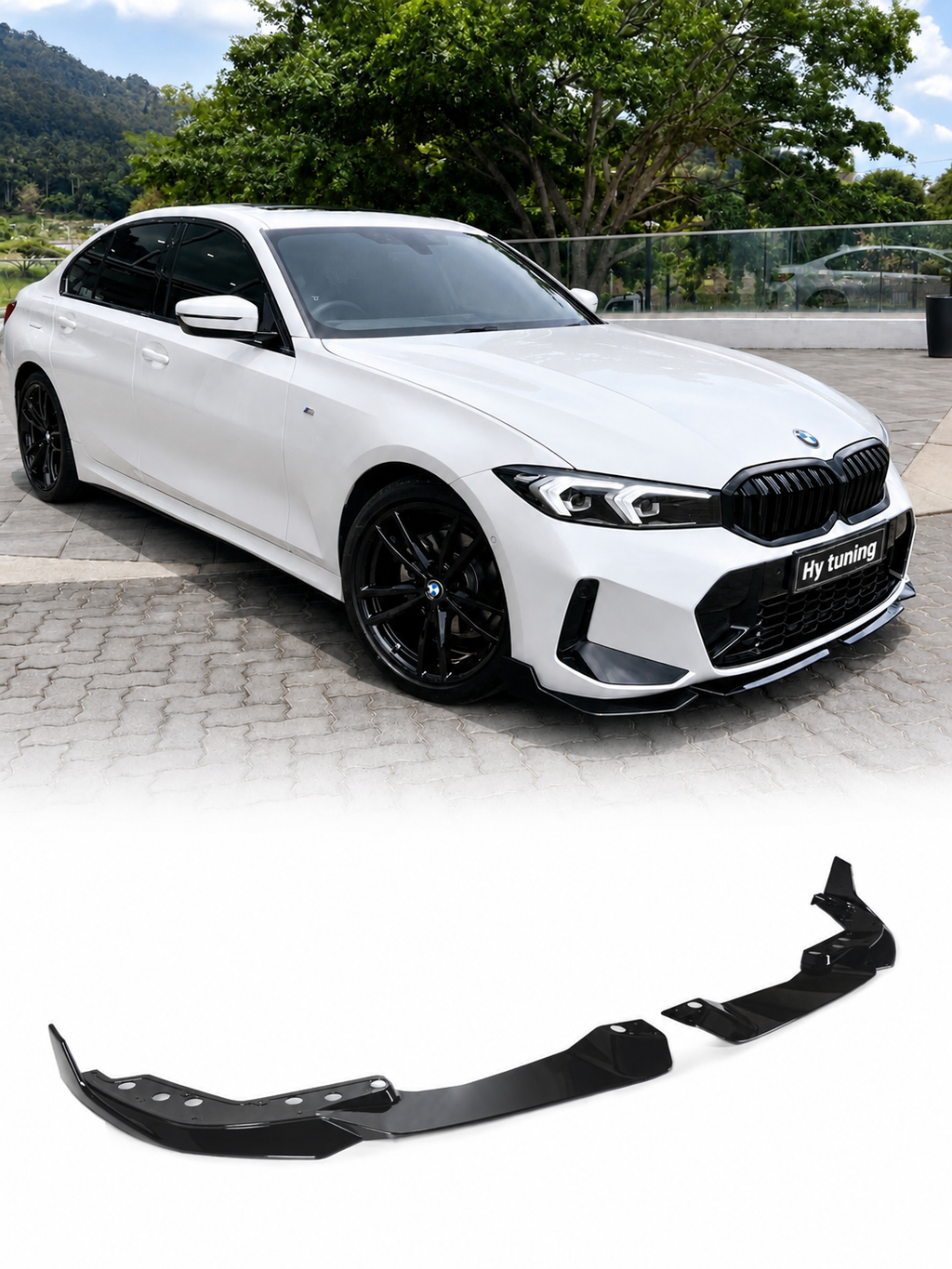 BMW 3 Serisi G20 LCI 2022+ M Performance Ön Tampon Eki (Lip)