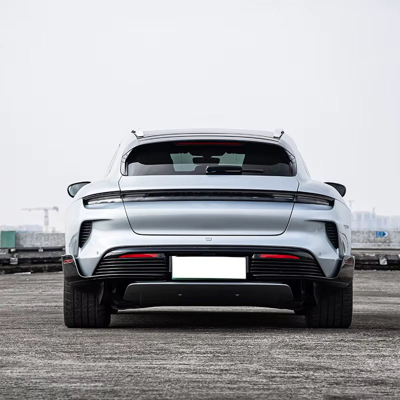 Porsche Taycan 9J1 2019-2024 arka tampon alt kaplama ve yan detaylar - HY TUNING ürün görseli 5