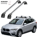 Aluminium Tavan Taşıma Barı Uyumlu BMW X1 F48 2016-2022 Gümüş