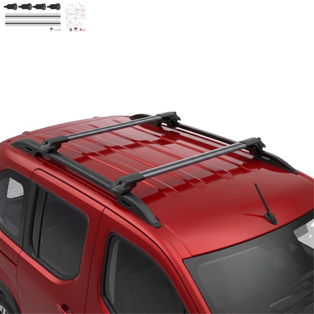 Aluminium Tavan Taşıma Barı Uyumlu CITROEN Berlingo 2024-2025 Gümüş