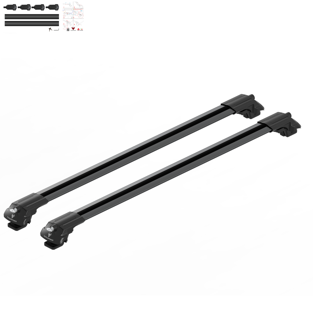 Aluminium Tavan Taşıma Barı Uyumlu NISSAN Qashqai J11 2014-2021 Siyah