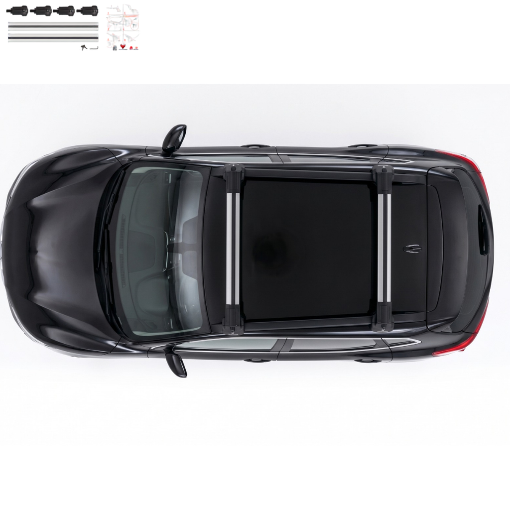 Aluminium Tavan Taşıma Barı Uyumlu NISSAN Qashqai J11 2014-2021 Gümüş