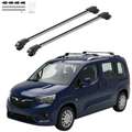 Aluminium Tavan Taşıma Barı Uyumlu OPEL Combo E 2019-2022 Gümüş
