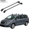 Aluminium Tavan Taşıma Barı Uyumlu SEAT Alhambra MK2 7N 2010-2020 Gümüş