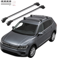 Aluminium Tavan Taşıma Barı Uyumlu VW VOLKSWAGEN Tiguan 5N Allspace 2018-2020 Gümüş