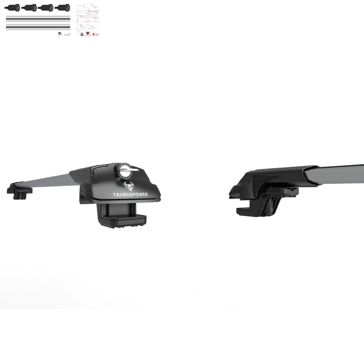 Aluminium Tavan Taşıma Barı Uyumlu VW VOLKSWAGEN Tiguan 5N Allspace 2018-2020 Gümüş