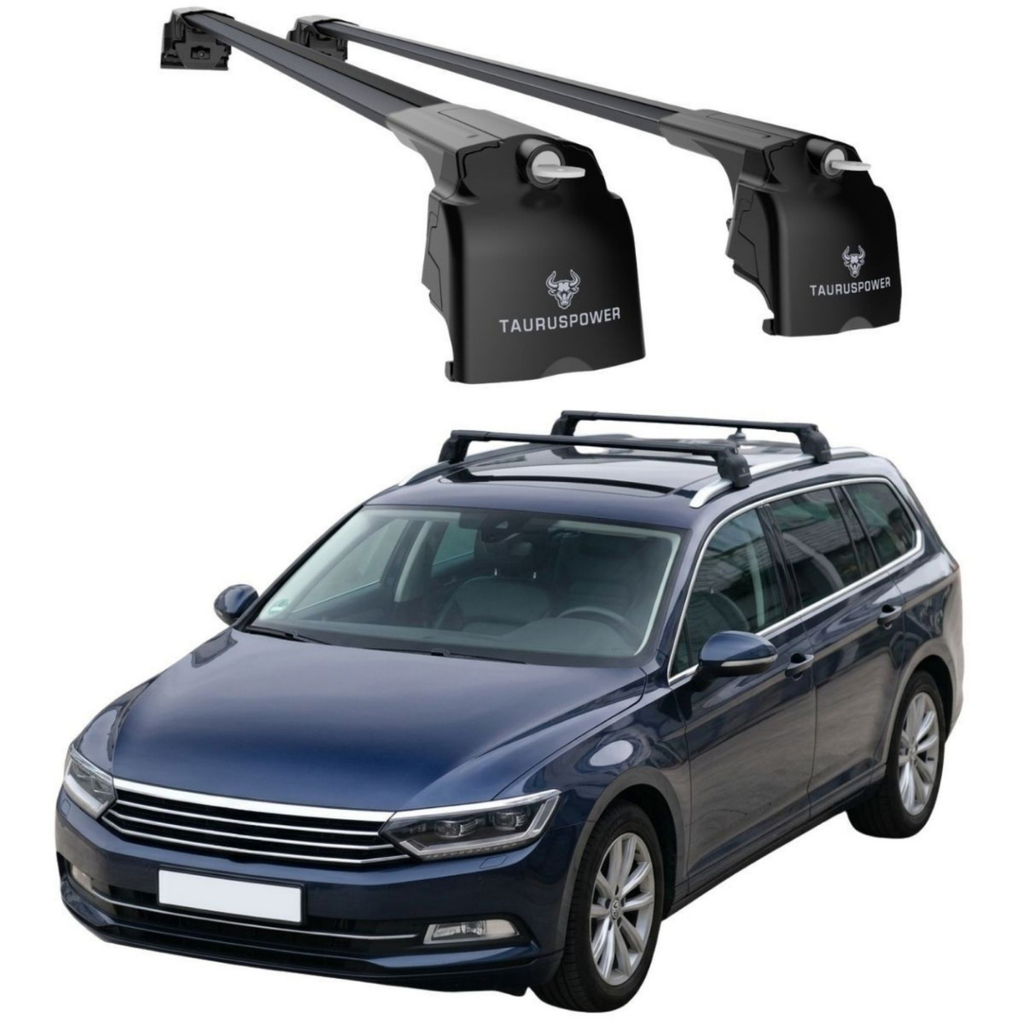 Aluminium Tavan Taşıma Barı Uyumlu VW VOLKSWAGEN Passat Variant B8 2015-2023 Siyah