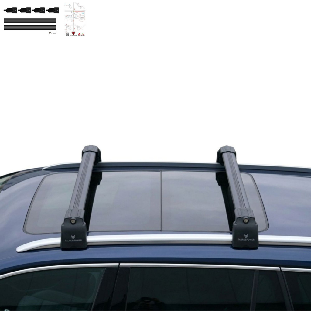 Aluminium Tavan Taşıma Barı Uyumlu VW VOLKSWAGEN Passat Variant B8 2015-2023 Siyah