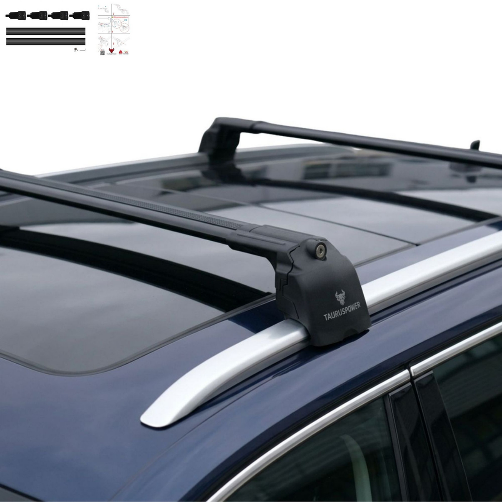 Aluminium Tavan Taşıma Barı Uyumlu VW VOLKSWAGEN Passat Variant B8 2015-2023 Siyah