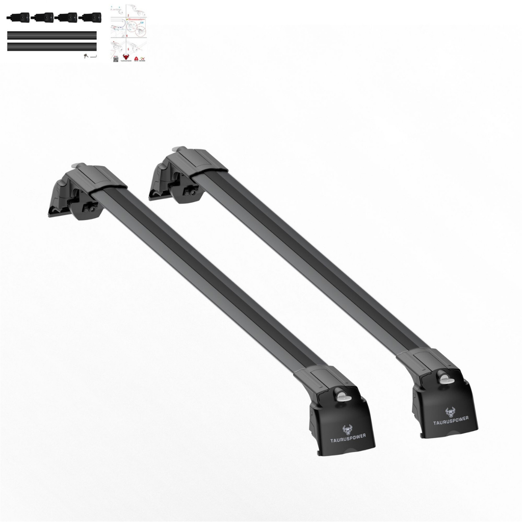 Aluminium Tavan Taşıma Barı Uyumlu VW VOLKSWAGEN Passat Variant B8 2015-2023 Siyah