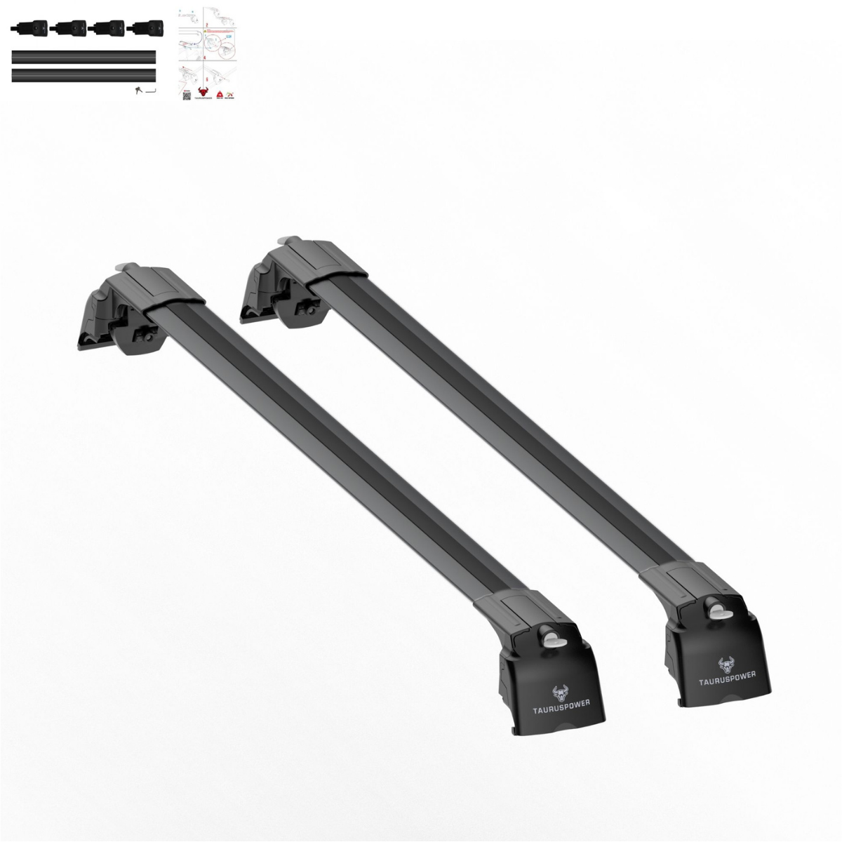 Aluminium Tavan Taşıma Barı Uyumlu VW VOLKSWAGEN Passat Variant B8 2015-2023 Siyah