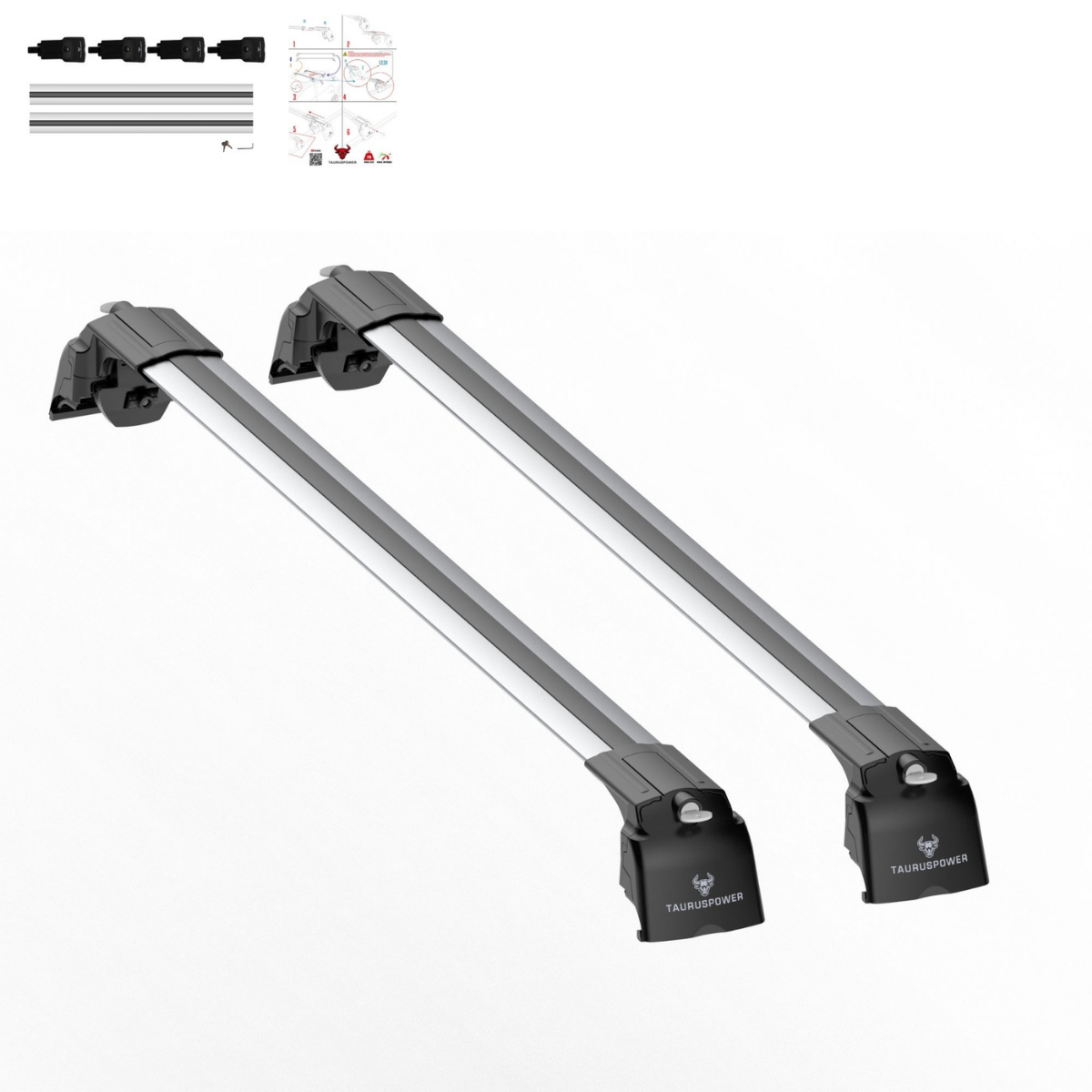 Aluminium Tavan Taşıma Barı Uyumlu VW VOLKSWAGEN Passat Variant B8 2015-2023 Gümüş