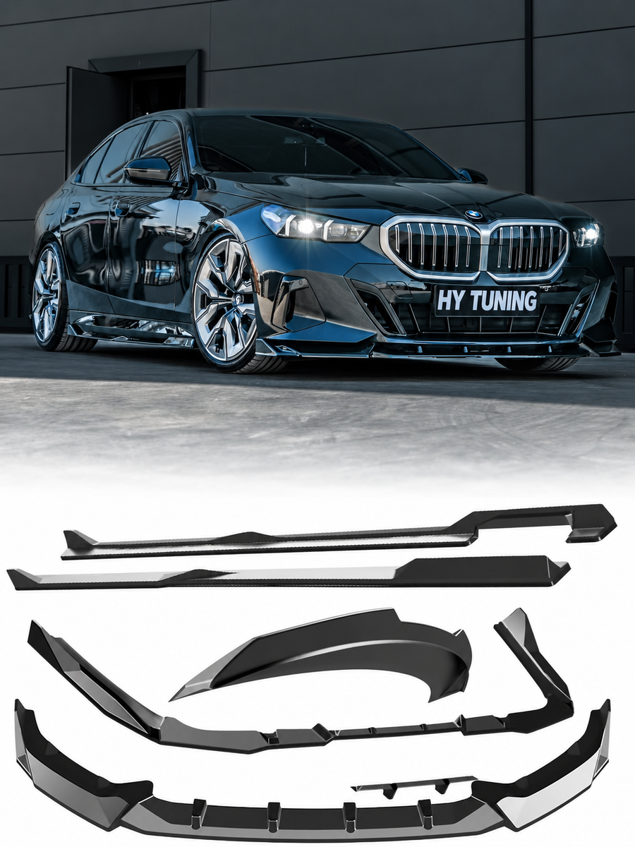 BMW 5 Serisi G60 ve i5 2023+ M Sport 6 Parça Body Kit – Parlak Siyah