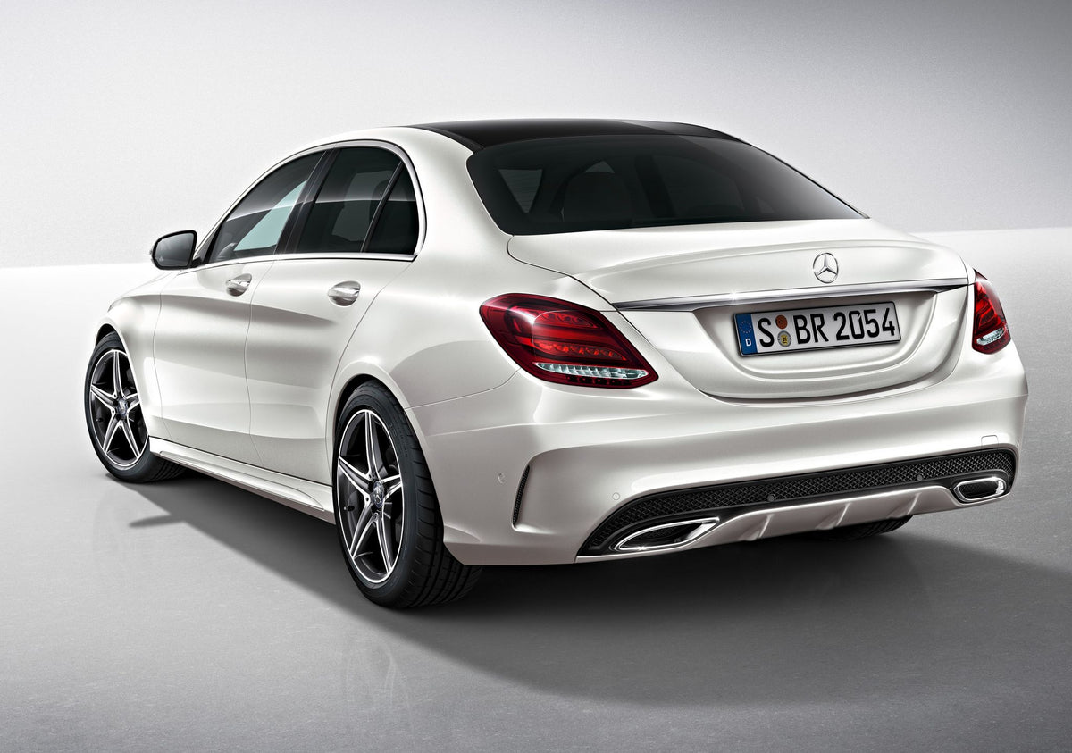 Mercedes W205 Sedan 2014-2018 AMG Style komple arka tampon difüzörlü set ürün görseli 2