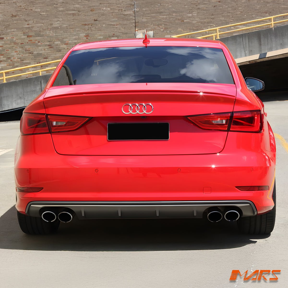 Audi A3 8V 2013-2016 Sedan Cabrio Sedan Cabrio arka difüzör ürün görünümü - HY TUNING