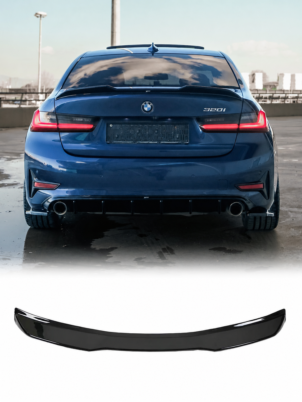 BMW G20 M Sport / M340i 2018+ ve G80 M3 2022+ V2 Tavan Spoyleri