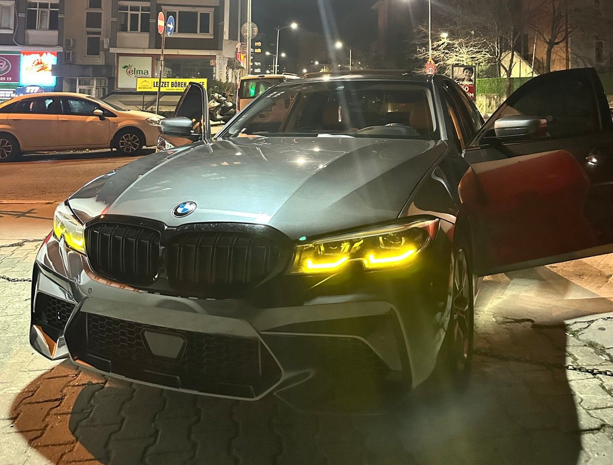 BMW 3 Serisi G20 2019-2021 M3C Tasarım PDC Uyumlu Ön Tampon Seti