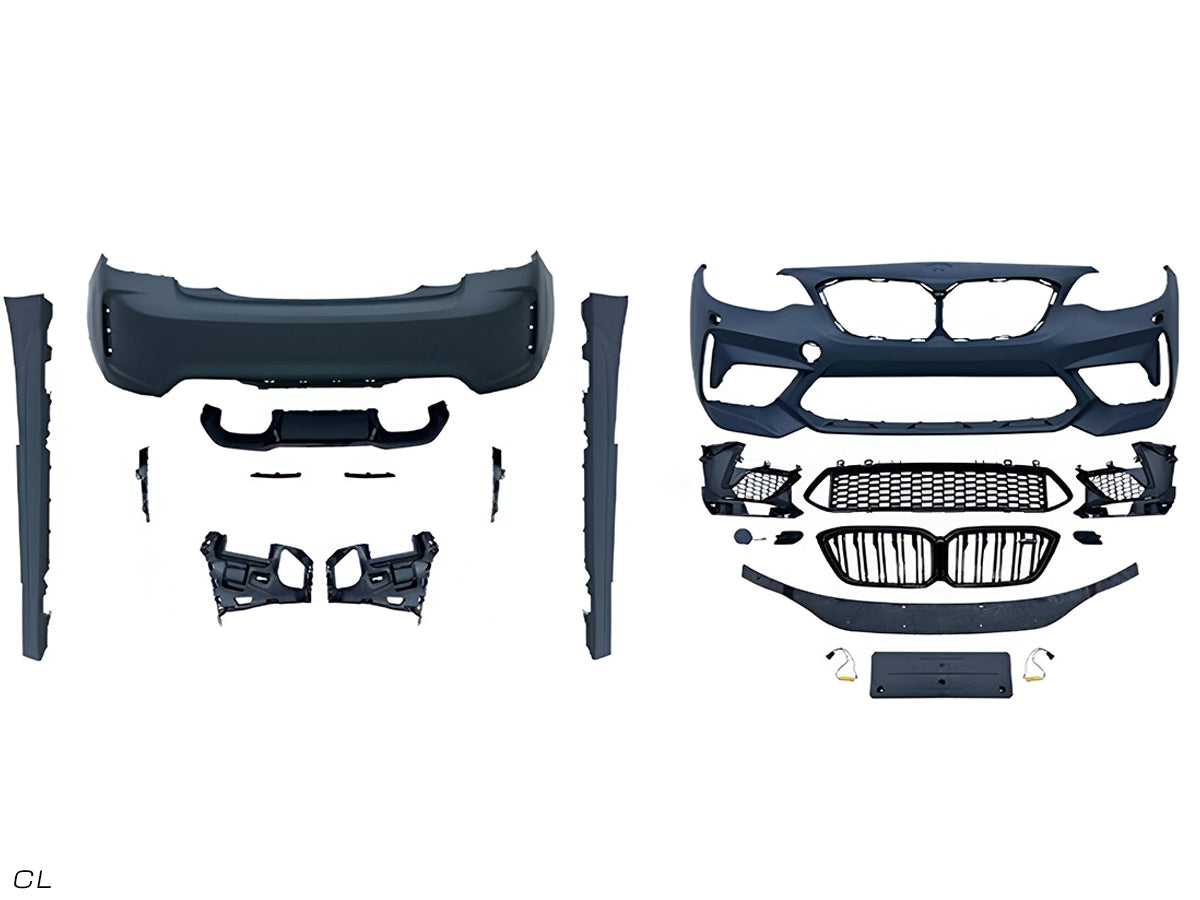 Body Kit F22+LCI Far Yıkamalı, <OO-OO> Egzoz Çıkışlı, Marşpiyelli, Panjurlu -///M2 Competition- 2013-21