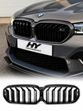 BMW 5 Serisi G30 / M5 F90 LCI 2021-2023 Karbon Çift Çıta Ön Panjur