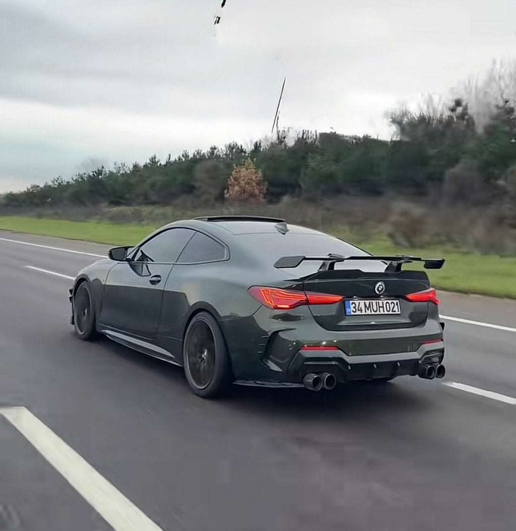 BMW G22 G26 G20 G80 G82 Uyumlu M Performance Style Parlak Siyah Kanat Spoyler (Delme Gerekmez.)