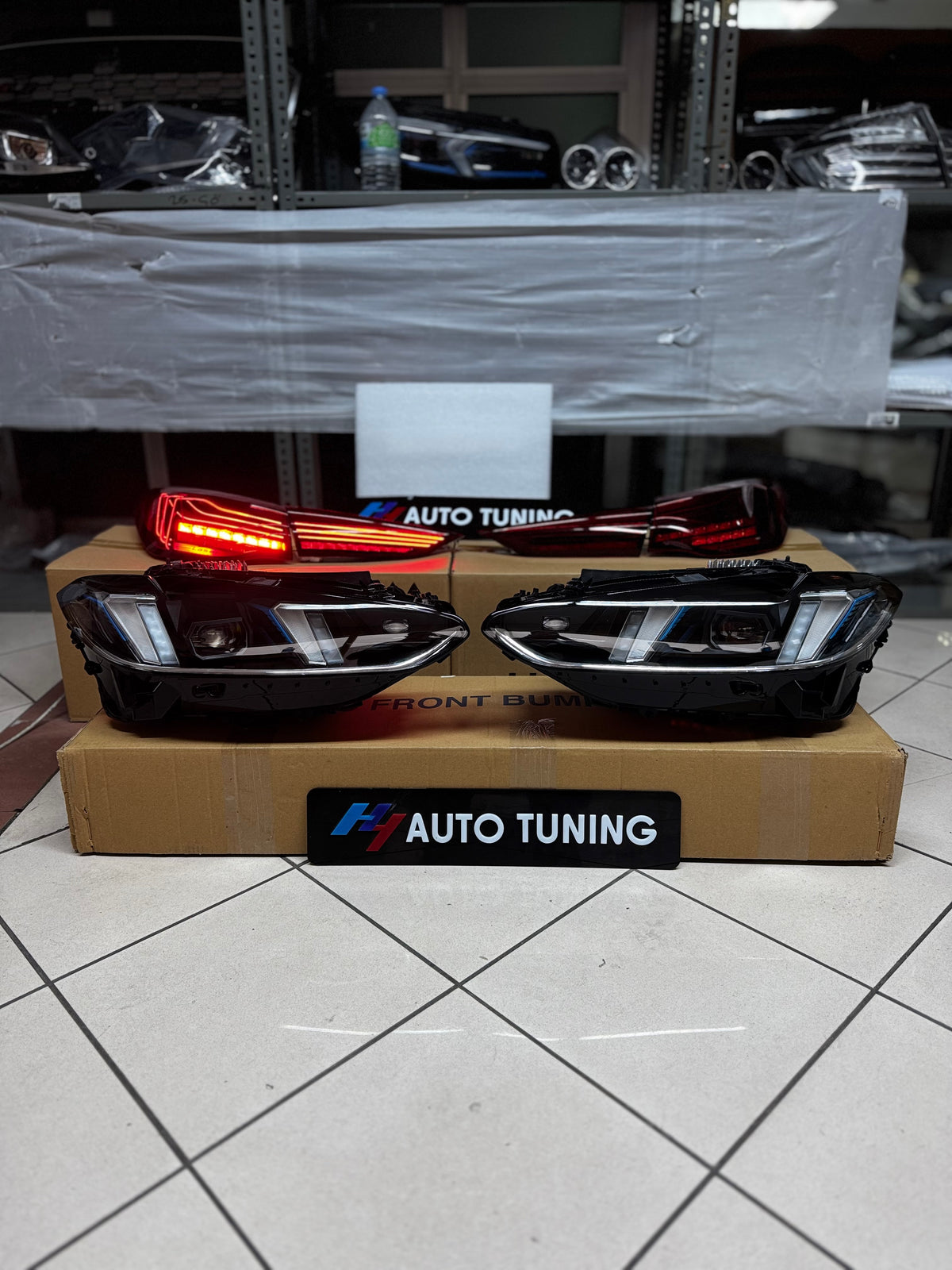 BMW G22 G23 G26 makyajsız kasa LCI Style far dönüşümü