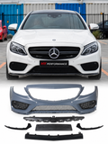 Mercedes C Serisi W205 Sedan C205 Coupe 2015-2018 C43 AMG Style ön tampon seti