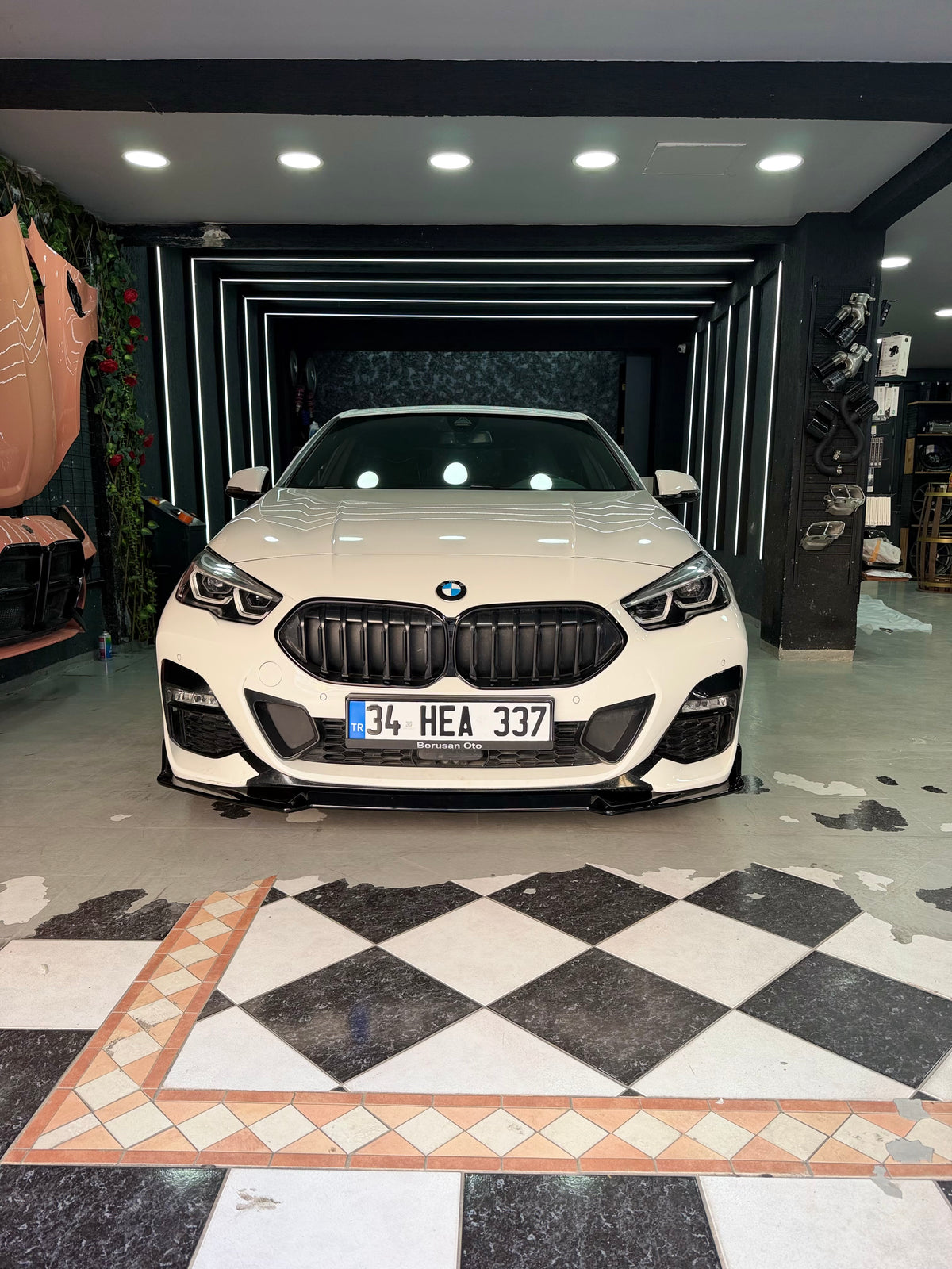 BMW 2 Serisi F44 2019-2024 parlak siyah ön tampon alt eki