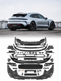 Porsche Taycan 9J1 2019-2024 Turbo GT Style ön ve arka tampon Body Kit genel görünüm - HY TUNING ürün görseli 1