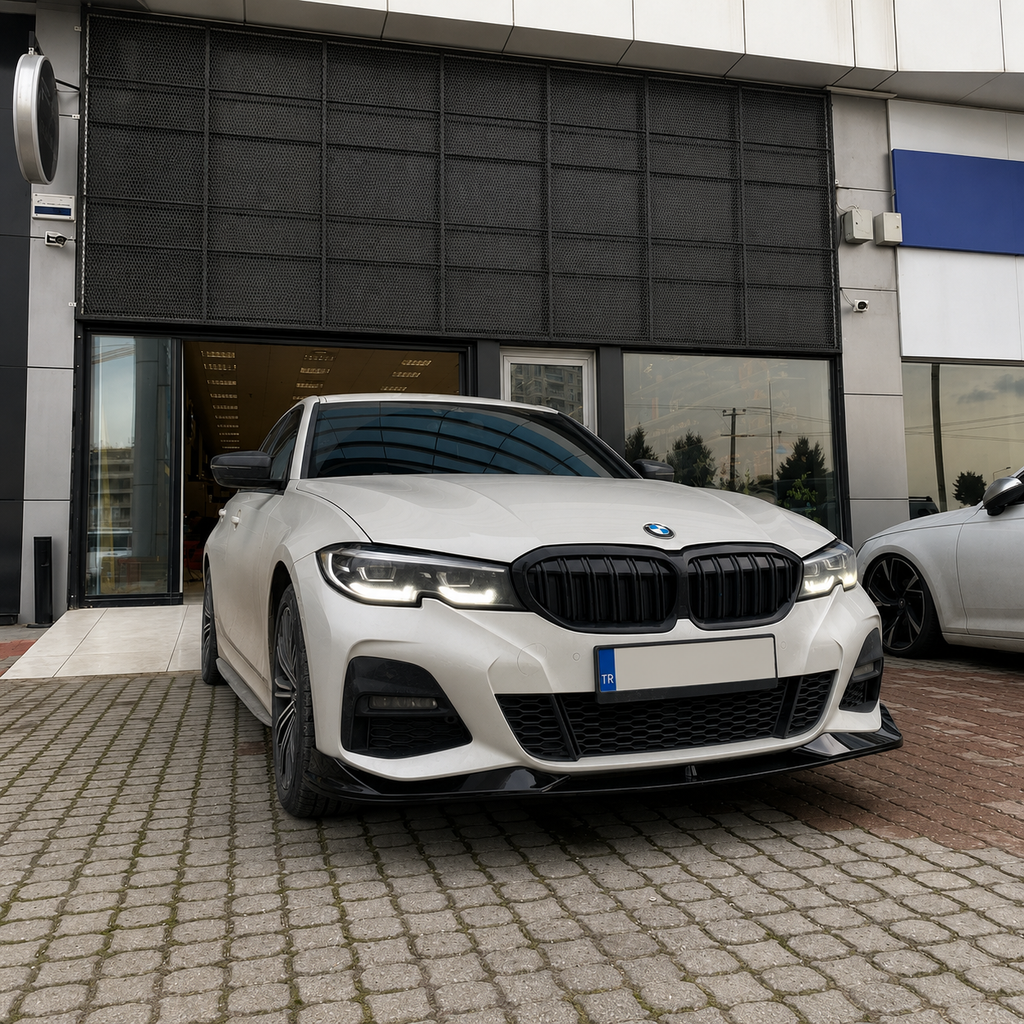 BMW 3 Serisi G20 18-22 AC Schnitzer Ön Tampon Ek Lip Piano Black