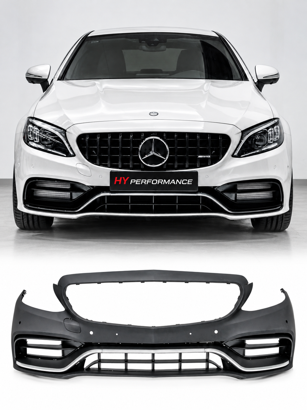 Mercedes C Serisi W205 Sedan C205 Coupe 2015-2022 AMG C63 S Style ön tampon seti