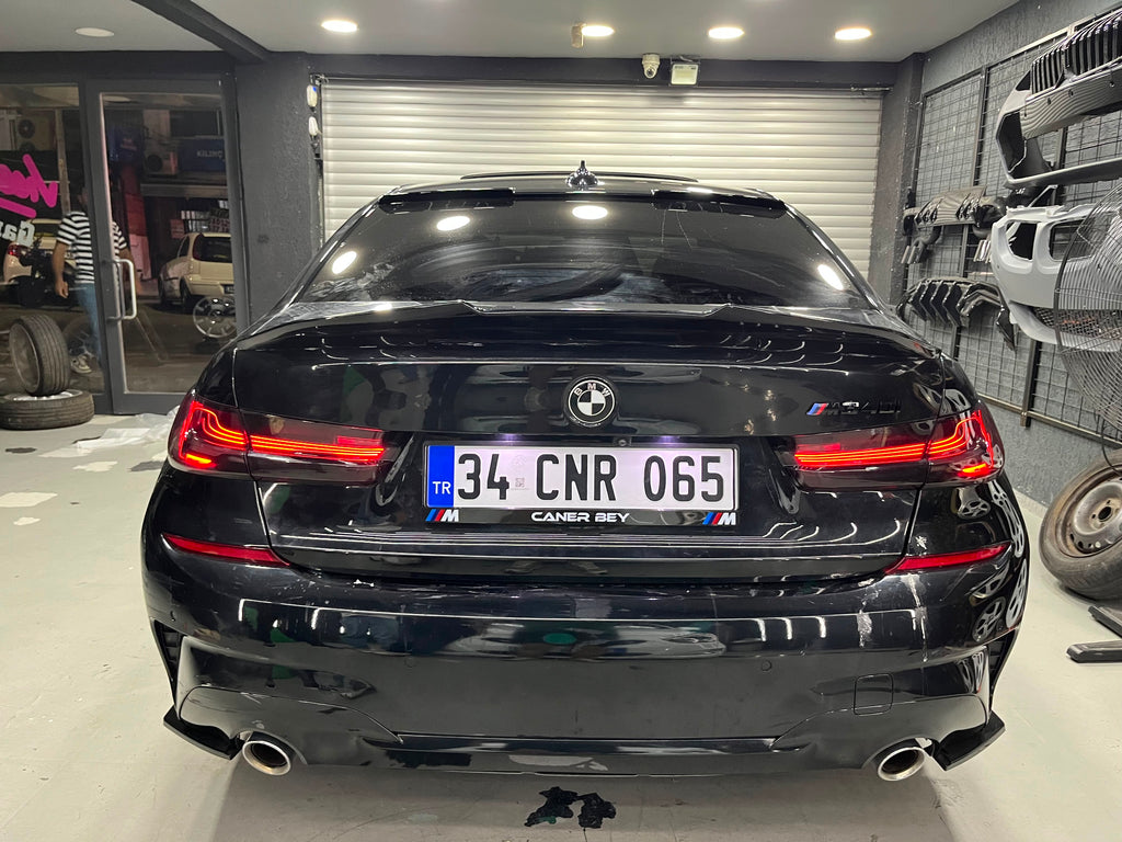 BMW G80 M3 CSL lazer füme arka stop takımı