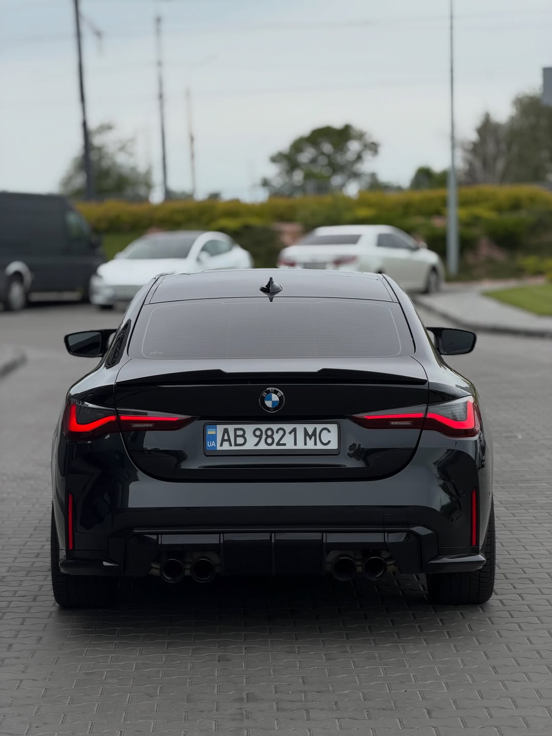 BMW 4 Serisi G22 G23 G82 M4 Parlak Siyah Egzoz Ucu