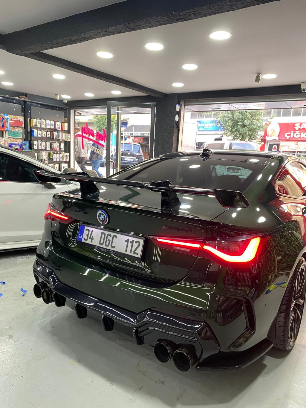 BMW G22 G26 G20 G80 G82 Uyumlu M Performance Style Parlak Siyah Kanat Spoyler (Delme Gerekmez.)