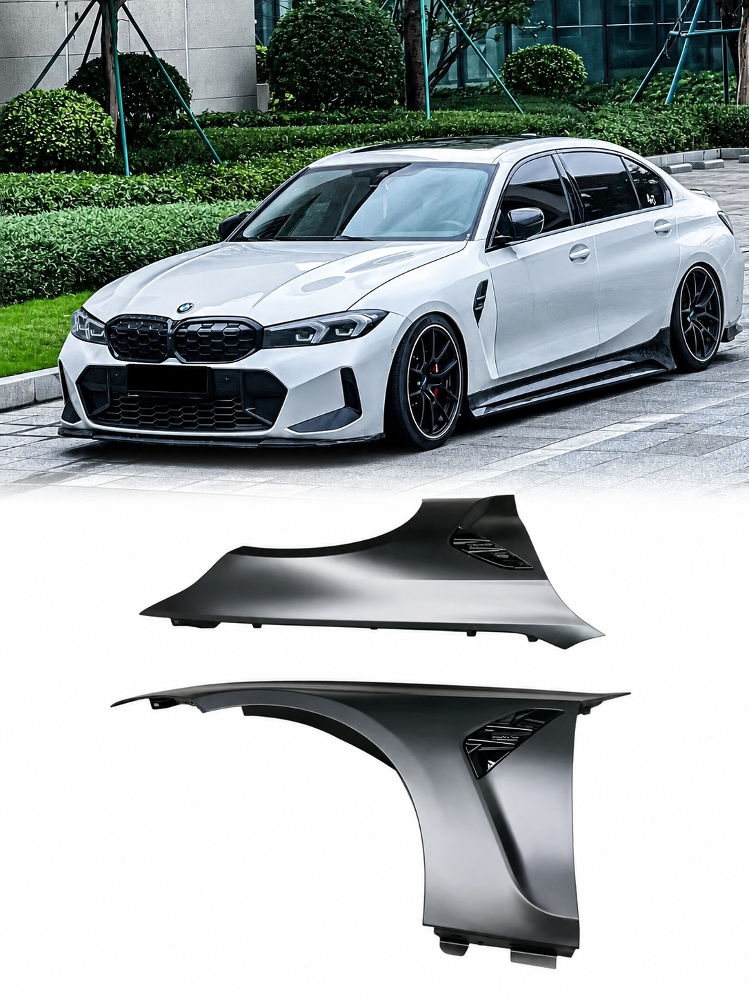 BMW 3 Serisi G20 2018-2026 M Tasarım Ön Çamurluk Seti