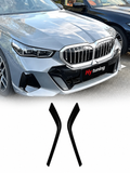 BMW G60 ve i5 2024+ ince tasarım parlak siyah ön tampon bıçakları - ürün görseli 1