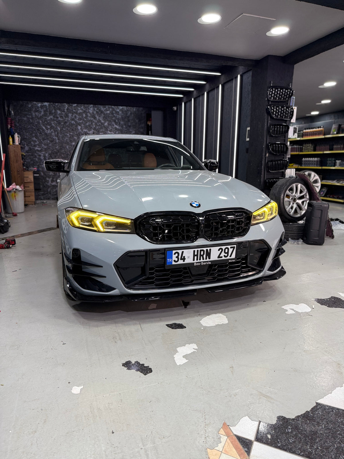 BMW 3 Serisi G20 LCI 2022-2026 M Performance Ön Tampon Eki (Lip)