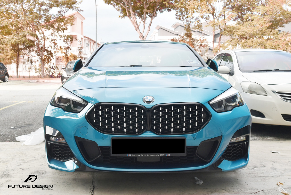 BMW 2 Serisi F44 Diamond Style siyah krom panjur ön görünüm