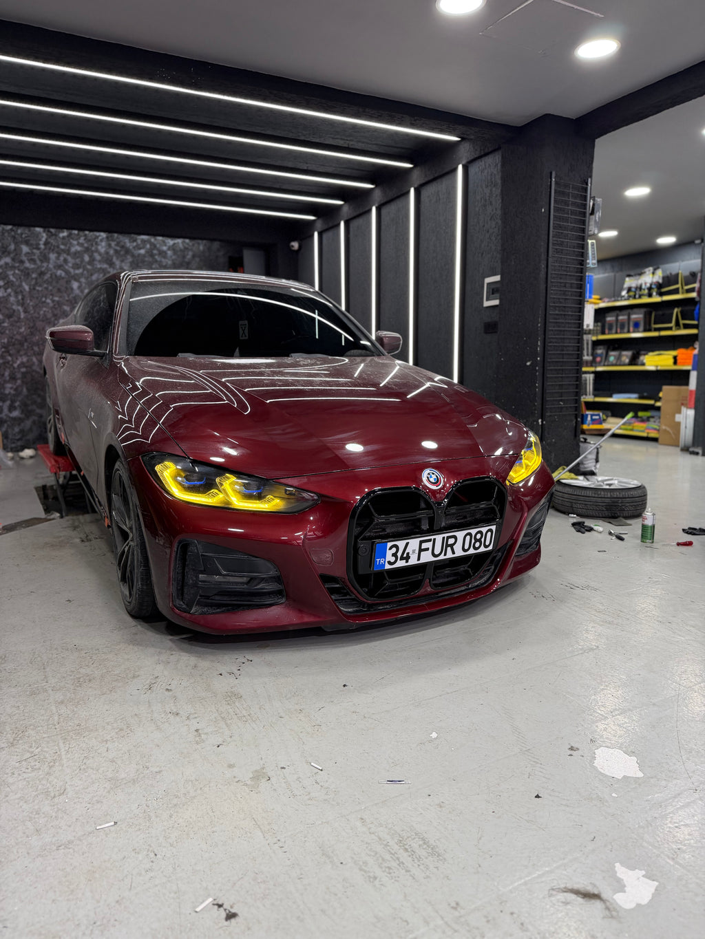 BMW G23 Cabrio Lazer far CSL sarı gündüz farı modülü