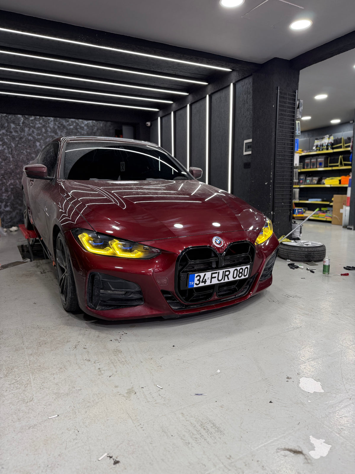 BMW G23 Cabrio Lazer far CSL sarı gündüz farı modülü