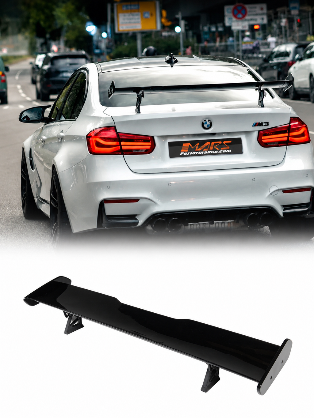 BMW 3 Serisi F30 F32 F36 F80 F82 M3 M4 12-18 GTS Style Bagaj GT Kanat Spoyler