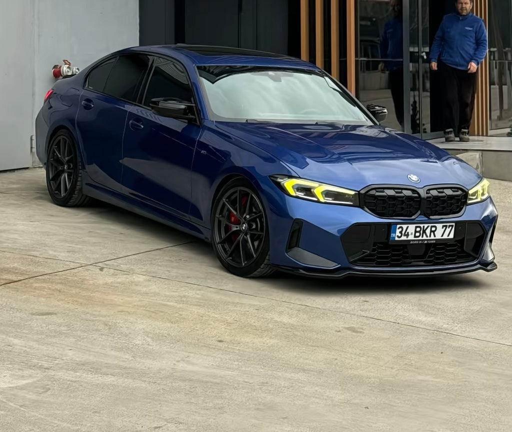 BMW 3 Serisi G20 LCI M Sport 2022+ Ön Tampon Eki (Lip)