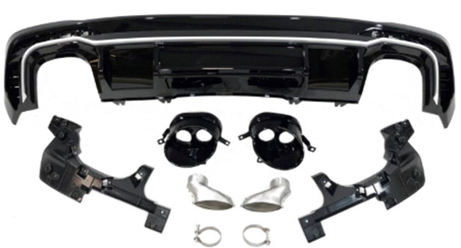 A4 B9,5 2020- RS4 DİFÜZÖR + EGZOZ UCU