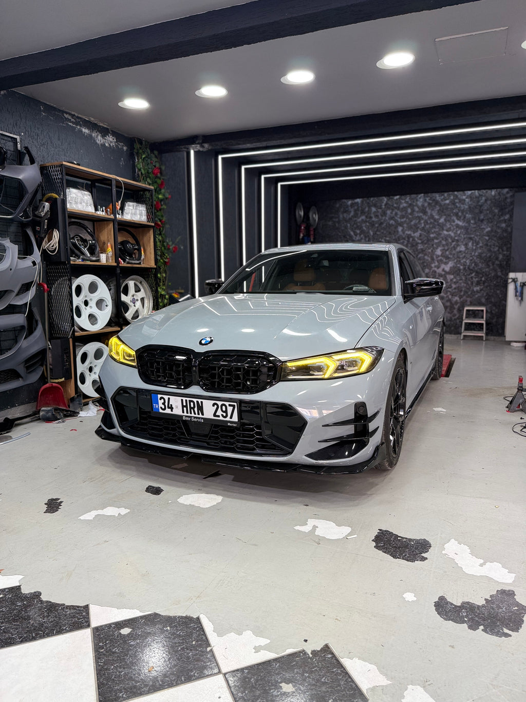 BMW 3 Serisi G20 LCI 2022-2026 M Performance Ön Tampon Eki (Lip)