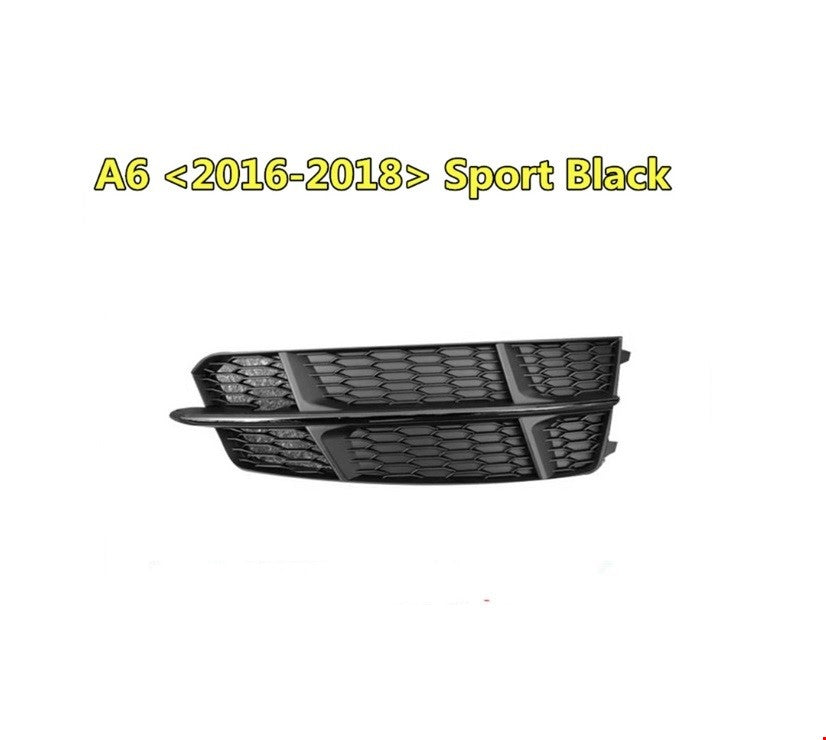 Audi A6 2015+ S Line Sol Siyah Ön Tampon Izgarası