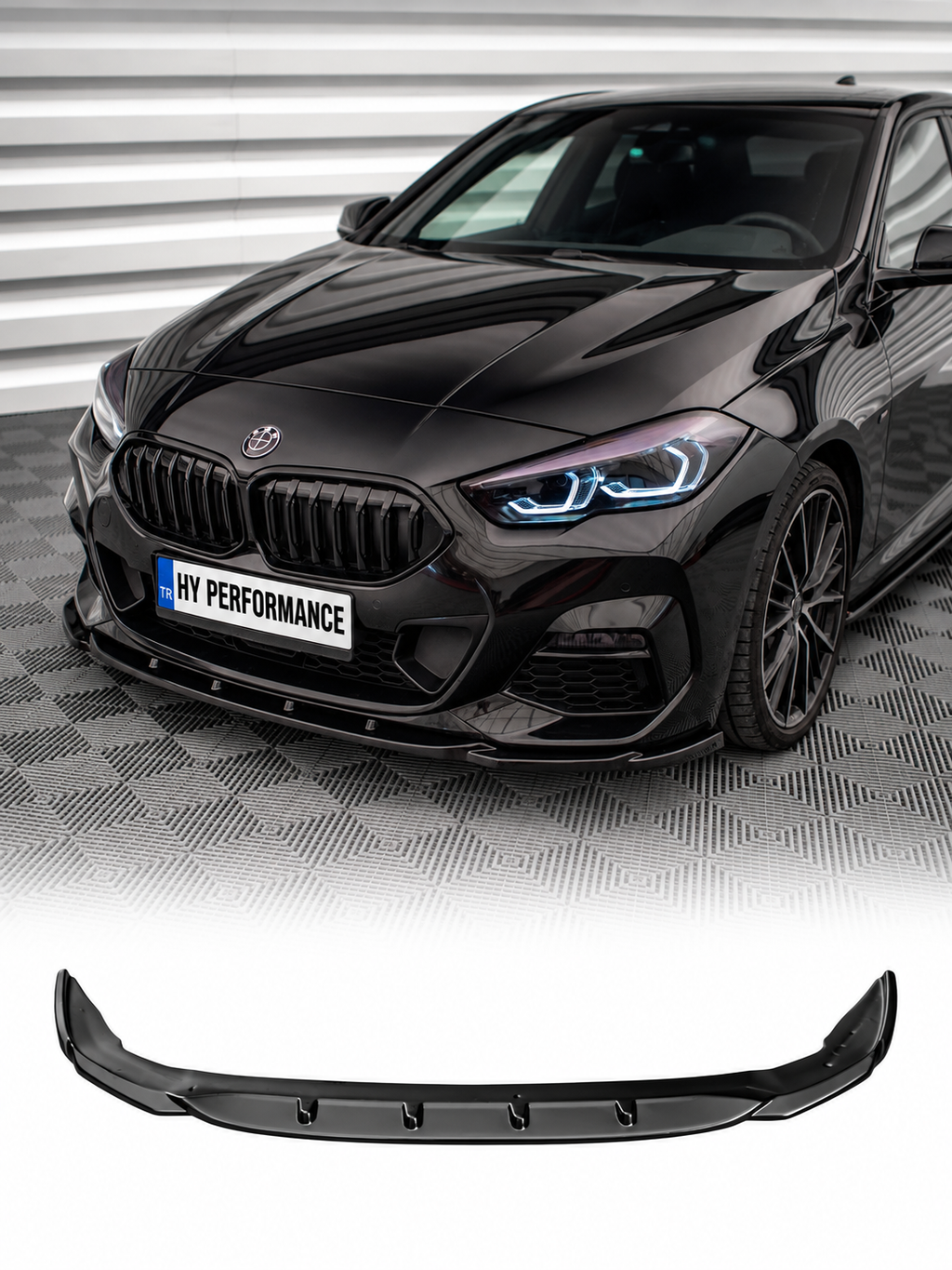 BMW F44 Gran Coupe M Sport Sport Line parlak siyah Ön Tampon Eki Lip