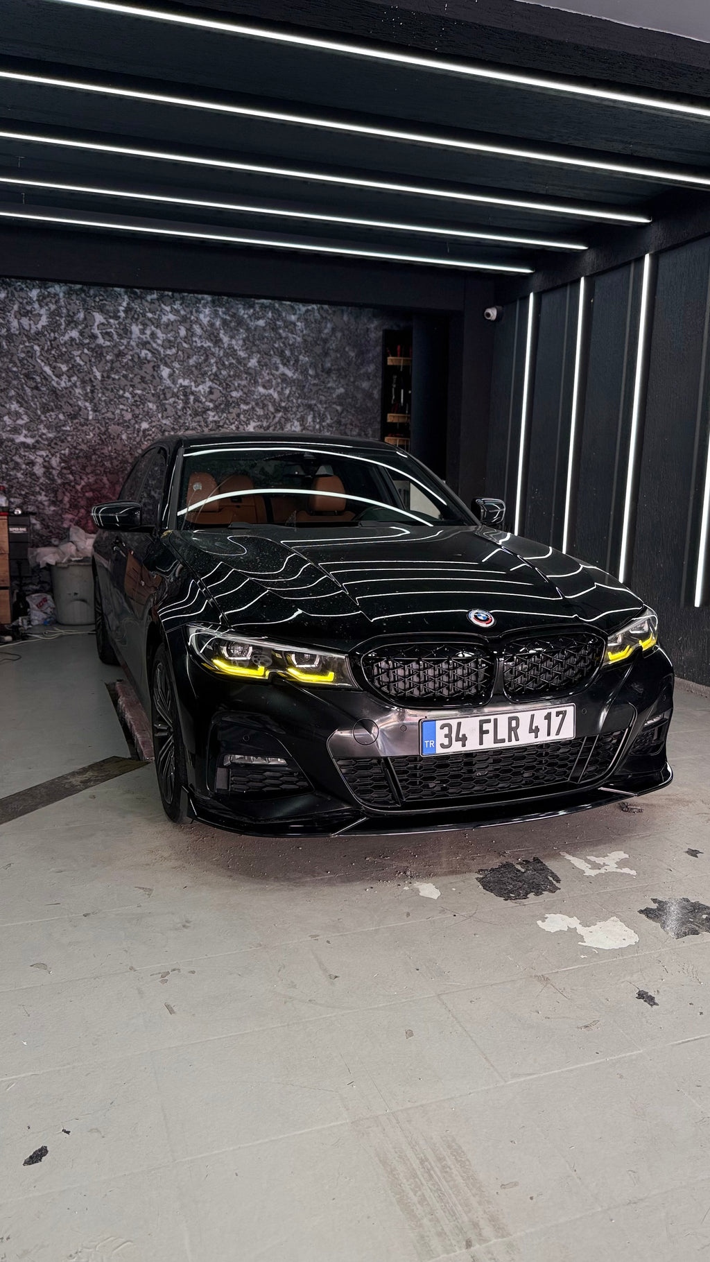 BMW 3 Serisi G20 2018-2022 M340i Diamond Parlak Siyah Ön Panjur