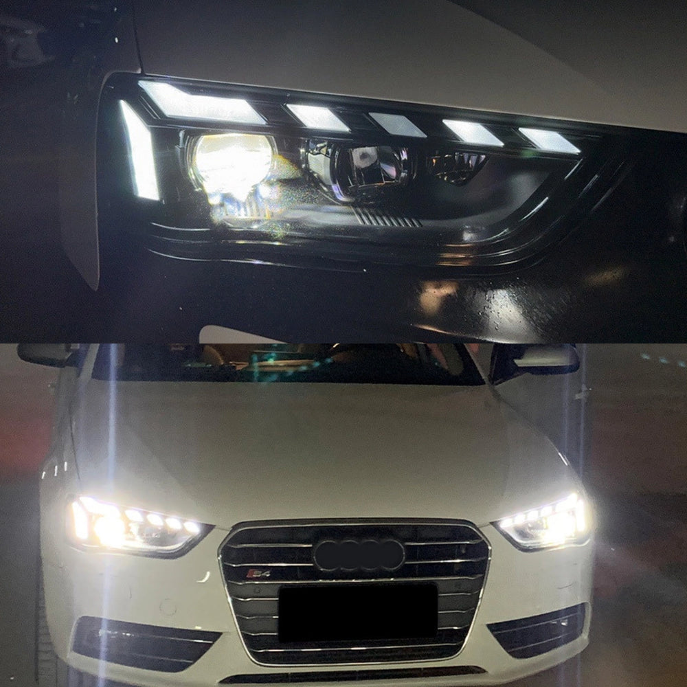 Audi A4 B8.5 B9.5 Style farın aydınlatma görünümü ve önden araç uygulaması