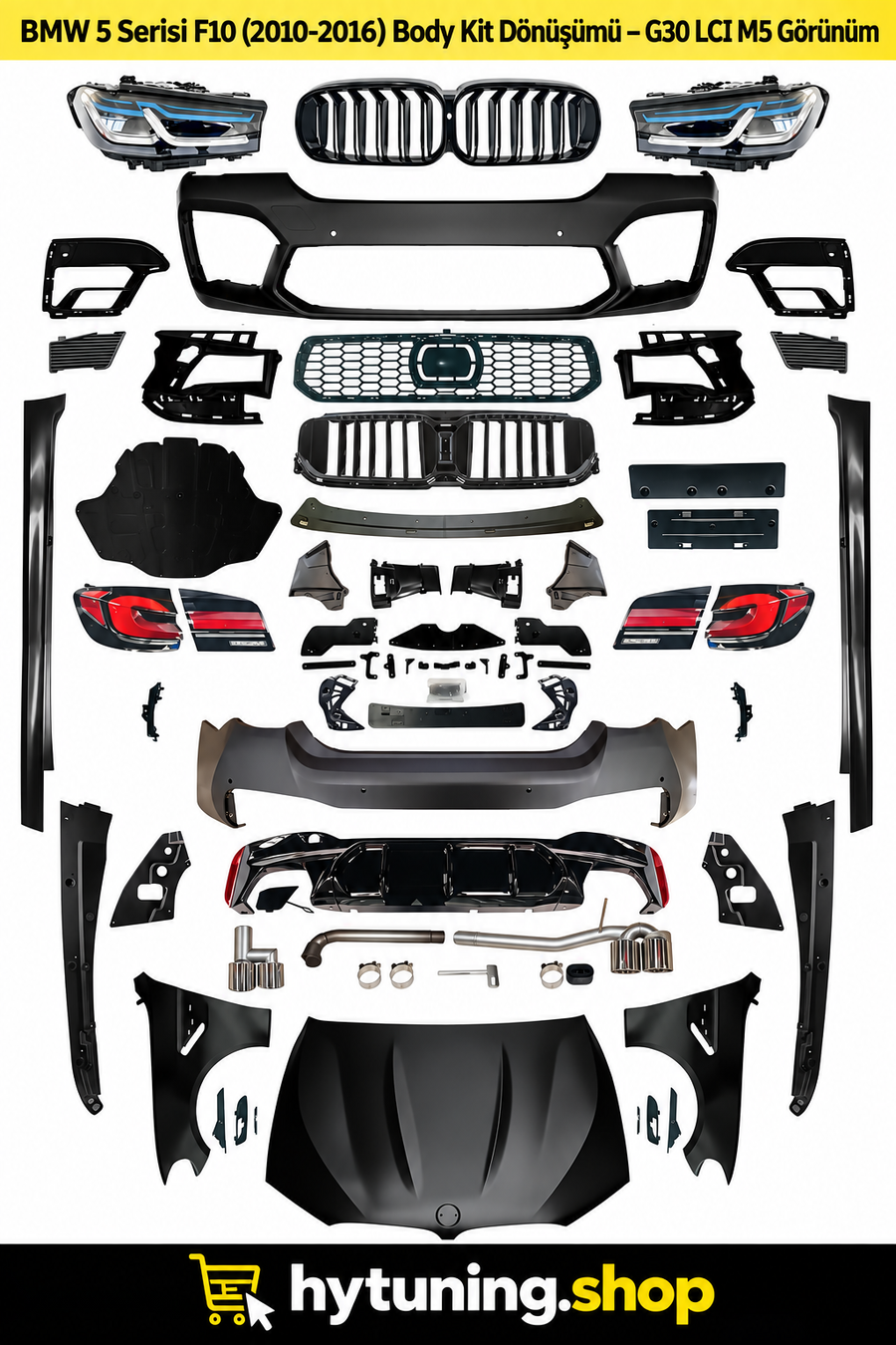 BMW 5 Serisi F10 2011-2016 G30 LCI M5 Dönüşüm Seti