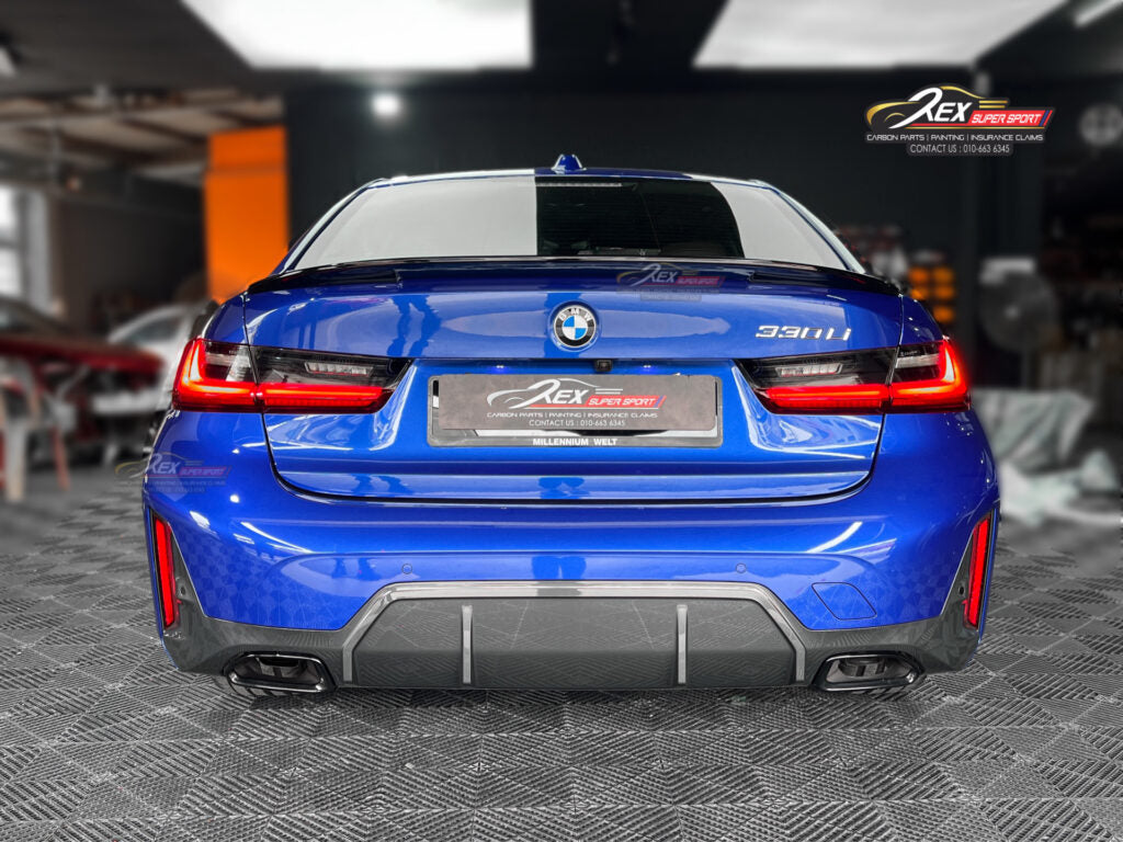 BMW G20 LCI 2022+ M340i Antrasit Arka Difüzör